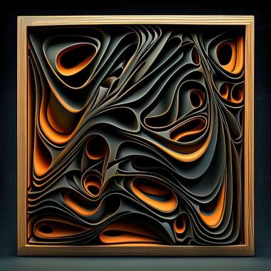 3D model abstract painting (STL)